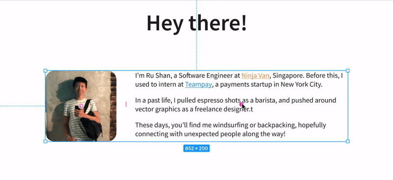 Screencast showing Figma in action